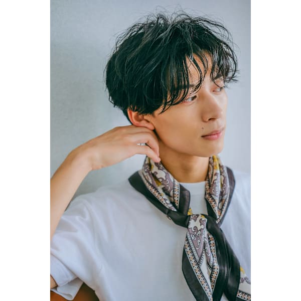 【期間限定】メンズカット+ニュアンスパ-マorフェザ-パ-マ+うる艶TR¥10900