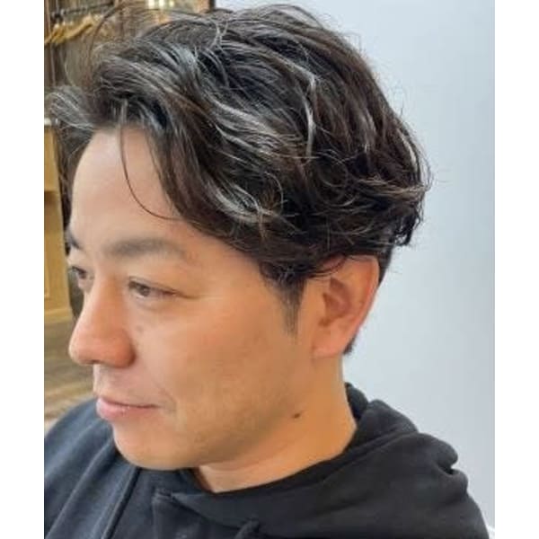 （30代～男性限定）カット＋パーマ＋ヘッドスパ＋眉カット8999