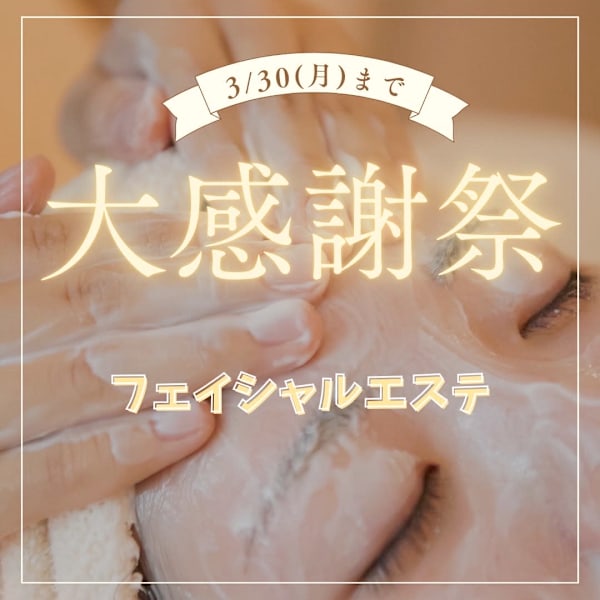 【グランドフィナーレ大感謝祭】感謝フェイシャル