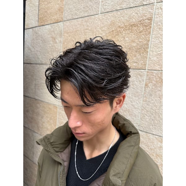 【ご新規のみ 高田輝大指名限定】カット+フェザーパーマ【ケア込み】¥13800→¥11040