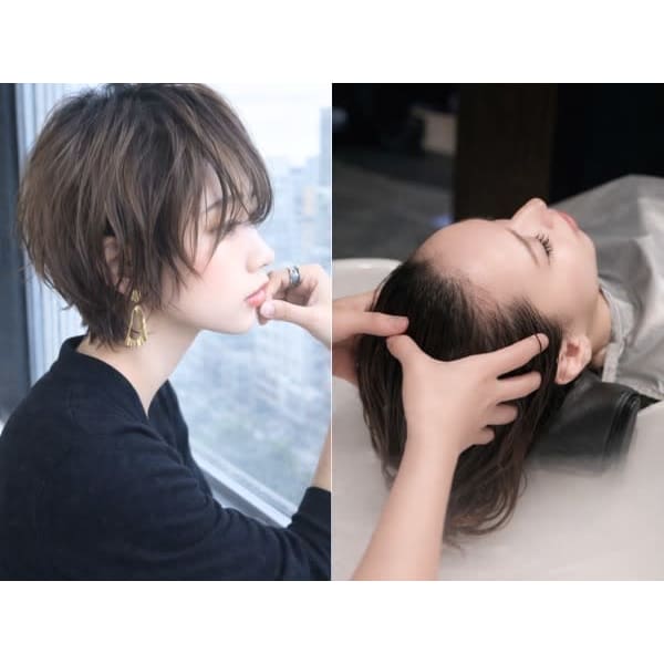 【お悩み解決カット】&生コラーゲンヘッドスパ(20min) 