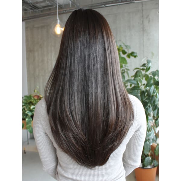 ケラチン縮毛矯正(リタッチ)＋カット＋艶カラー￥20900→￥20350