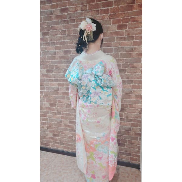 成人式当日 ヘアセット 着付け