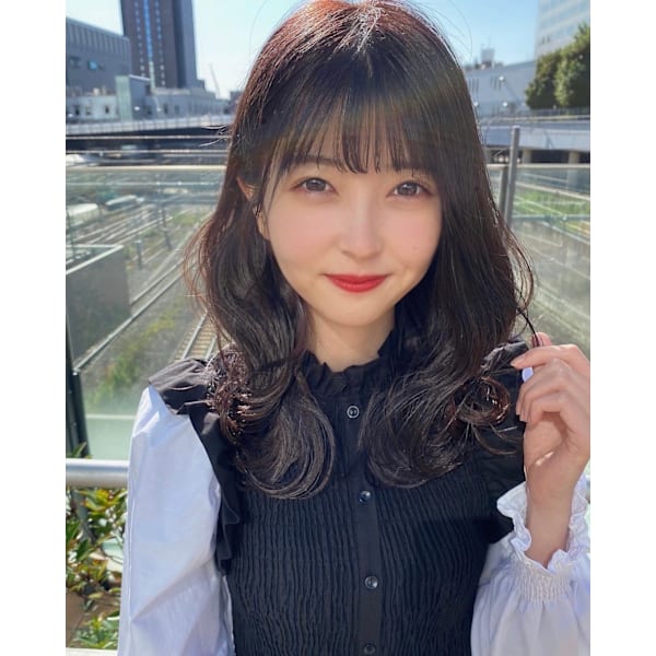 【平日限定☆】似合わせ小顔カット＋艶カラー＋オイルローズトリートメント