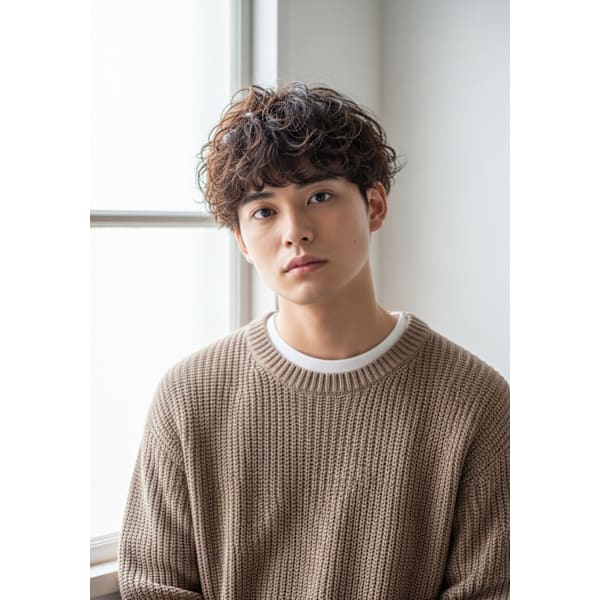 【10月平日限定】カット+お好みケアパーマ・マイクロバブル付き ¥14300→¥9900