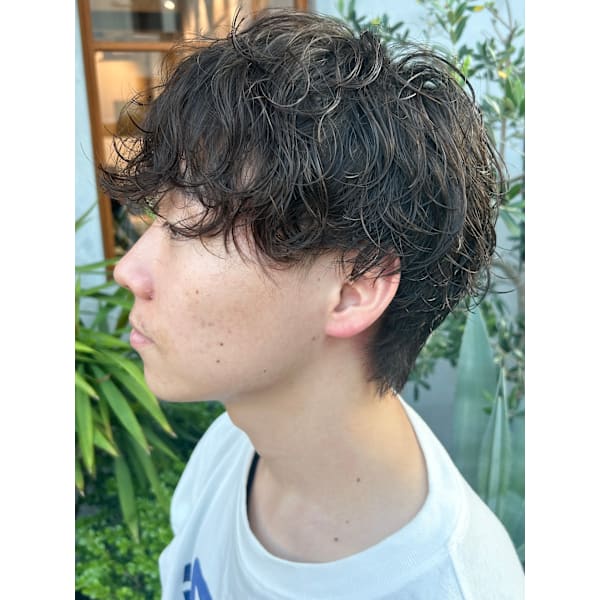 【大人men'sに◎】men'sカット+シャドウパーマ ¥9900
