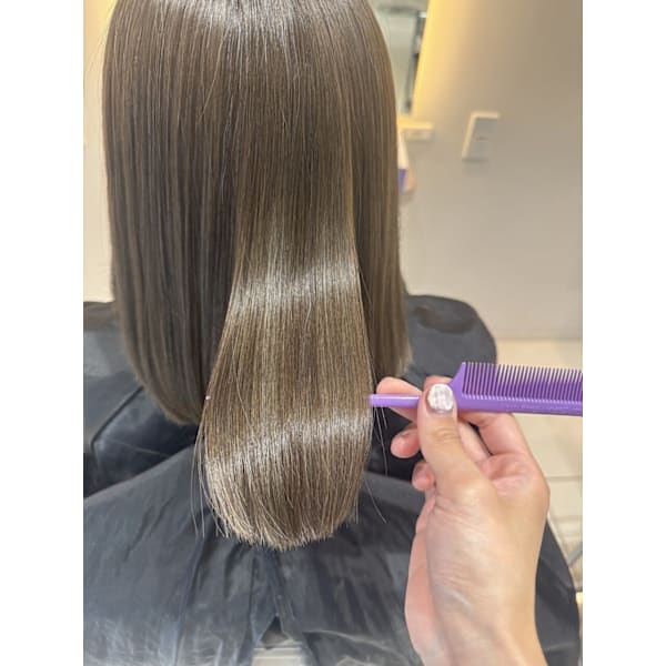 【髪質改善ツヤクーポン】カット＋カラー＋髪質改善トリートメント