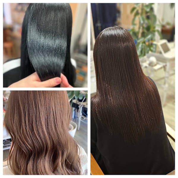 【カット＋カラー＋髪質改善ヘッドスパ＋頭浸浴】¥17,600→¥15,455