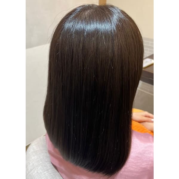 【ご来店3回まで】縮毛矯正+髪質改善RAPOL+ブロー（炭酸泉付き）￥18200
