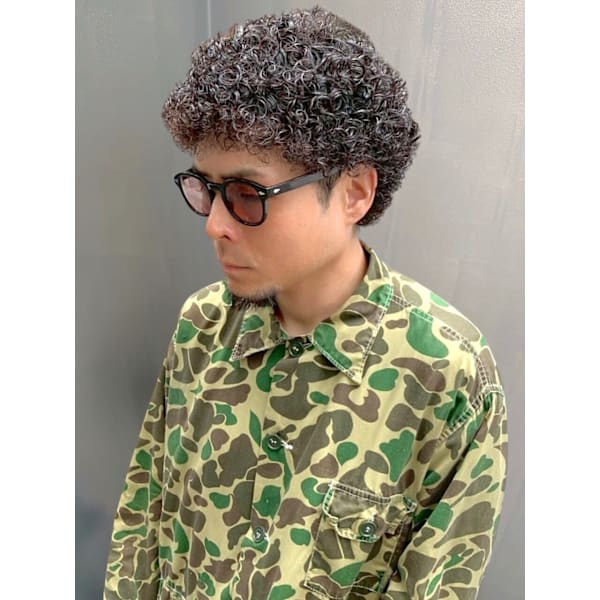 【メンズ限定】メンズカット＋ツイストスパイラルパーマ/波巻きパーマ￥12,100