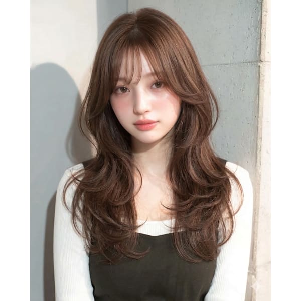 【お帰りまでに楽天口コミして頂いた方限定】カット＋透明感ベールカラー＋トリートメント