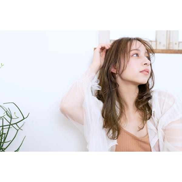【白髪にオススメ】カット+オーガニックカラー+Aujua３step【sh＆tr付¥7440】