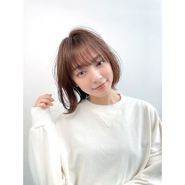 【満足度最高評価♪】カット+プレミアム艶カラー+リペアTR¥13,200