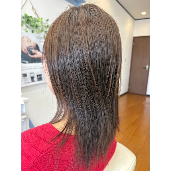 ReFa VEENAで質感改善縮毛矯正S＋カット＋ケラチンTR10分￥