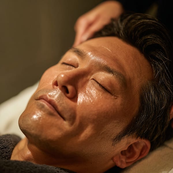 【贅沢ケア】メンズプレミアムコース カット＋シェービング＋眉カット＋頭皮・フェイスケア
