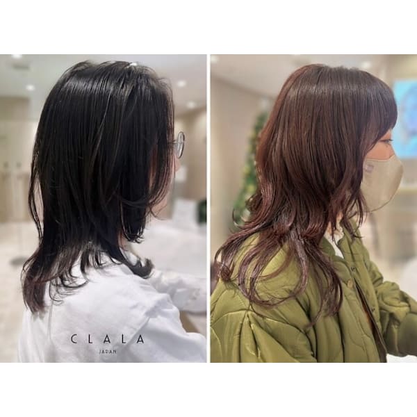 【髪質改善】根元リタッチカラー＋カット＋髪質改善トリートメント