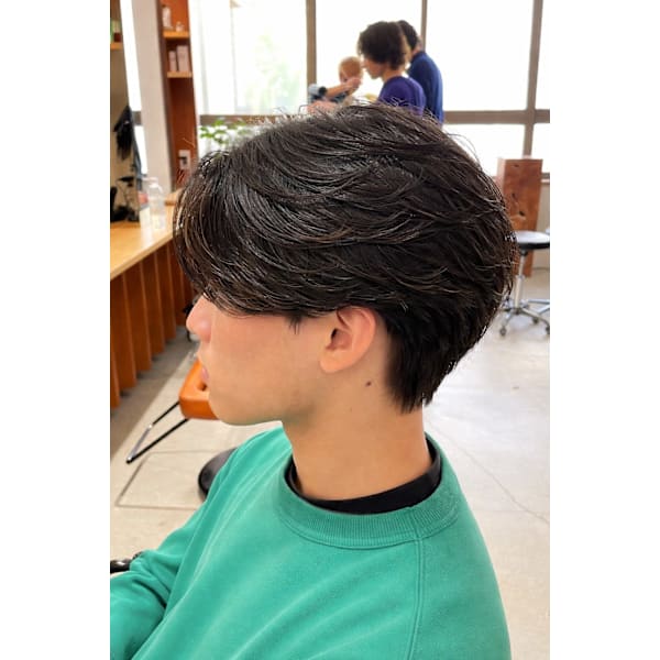 【楽天限定】メンズカット＋ニュアンスパーマ＋TR ¥11000→¥8500