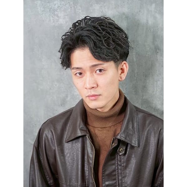 【プロが選ぶ整髪料付き】カット＋パーマ＋お顔ピーリング14190【池袋】