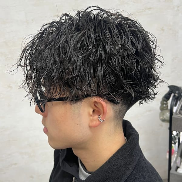 【当日限定】メンズカット＋パーマ＋トリートメント［白髪染め可能］