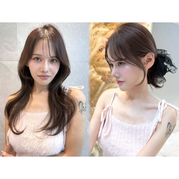艶カラー+高保湿1stepトリートメント¥5,900