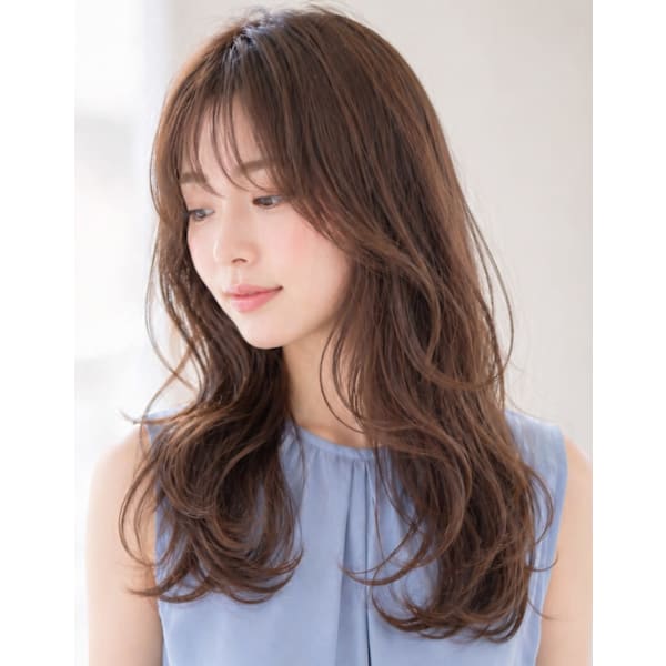 【エアウェーブパーマ】ゆるふわロングウェーブ