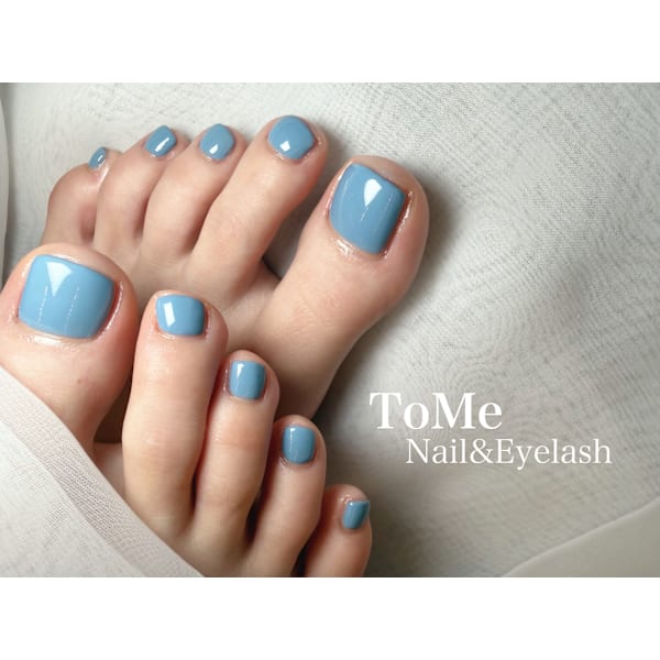 【平日10-16時限定】フットネイル ワンカラー ¥6980｜フットバス付