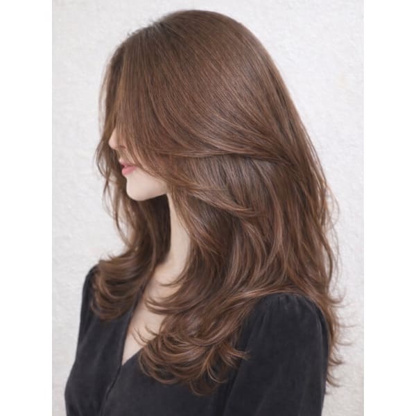【透明感と艶】髪質改善カラー＋メンテナンスカット　￥9900