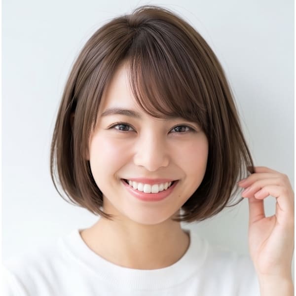💙白髪染め💙可愛くしっかり染まる♪カット+オーガニックカラー+リペアtrm💙コテ巻き/アイロン