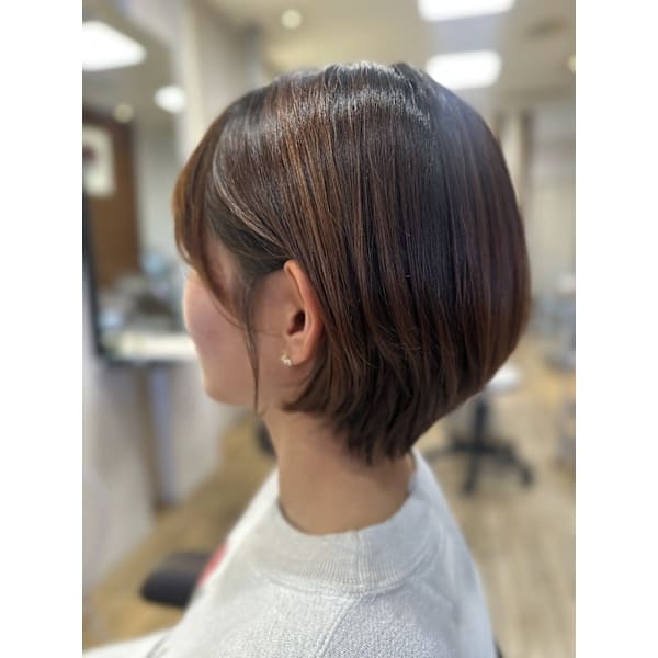 美肌カラー＋カット＋髪質改善コース　¥18150～→￥16400～