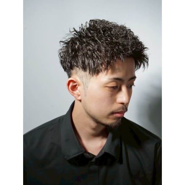 メンズカットコース+パーマ〔メンズ/埼玉大宮/バーバー/理容室〕