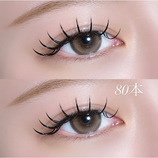☆まつ毛エクステ☆ フラットラッシュ80本 (コーティング仕上げ込み) 6600円➡3300円