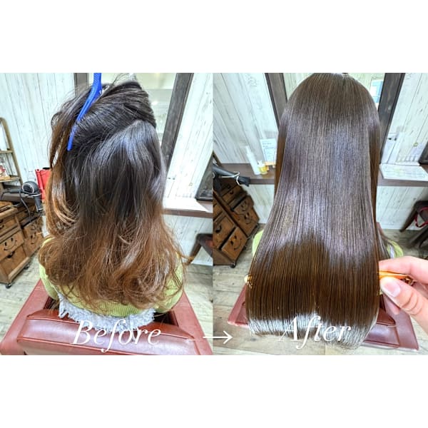 【人気No.2★初回限定♪】朝が楽になる美髪縮毛矯正+CUT+毛髪診断¥23100→