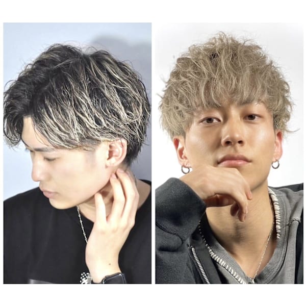 【ハイトーンカラー】カットコース＋ダブルブリーチ＋カラー　¥19140～