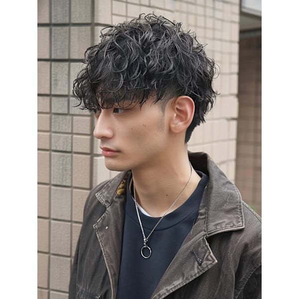 カット＋メンズパーマ【ご新規様限定TOKIO￥0】[北千住駅/髪質改善/縮毛矯正/カラー/レイヤー]
