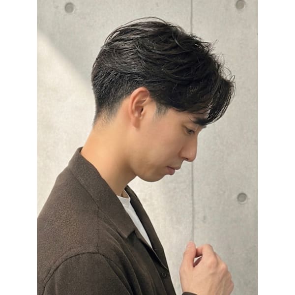 【大人メンズヘア】メンズカット＋毛流れパーマ／ニュアンスパーマ　　鎌田指名限定