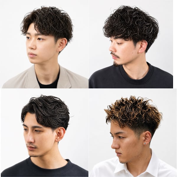 【初回限定】メンズカット選べるパーマ ￥11,660～［理容室／メンズカット］