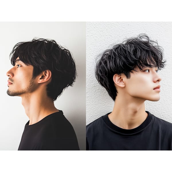【男性人気】メンズパーマ+メンズカット+スパ7分