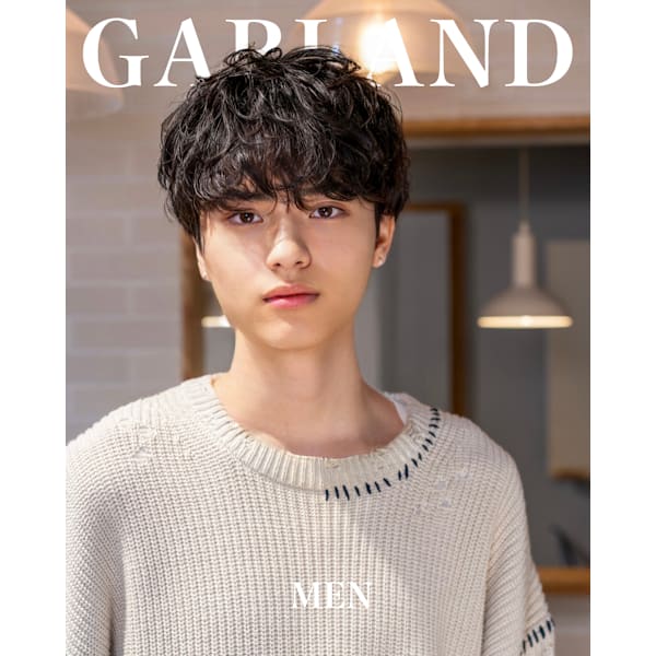 【メンズ限定】似合わせ小顔メンズカット＋ニュアンスパーマ ¥16500→¥12000