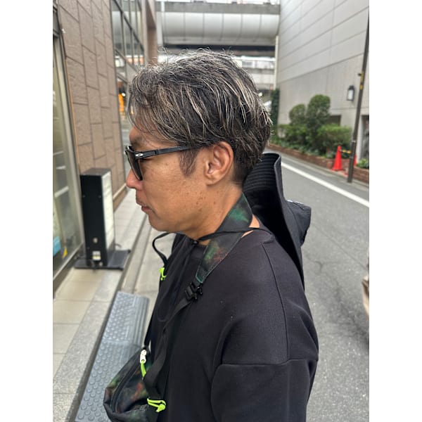 【井原壮一限定】白髪を活かしたカラーと似合わせカット