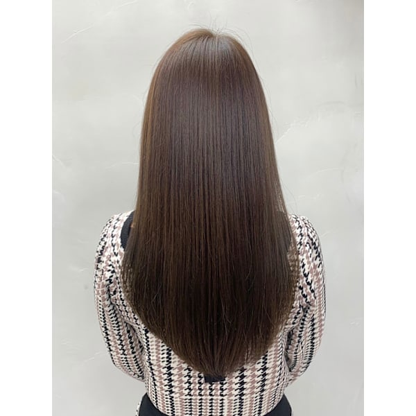 【人気No.２】天使のツヤ髪カラー＋トリートメント　¥17,600→13200