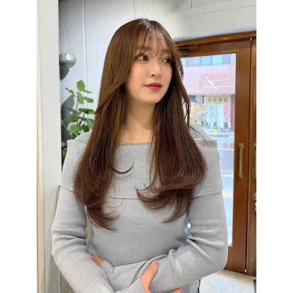 【OPEN記念◇当店人気No1】カット+透明感カラー+クイックトリートメント￥9,800