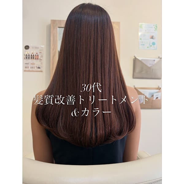 カット＋カラー＋艶と潤いトリートメント￥14,850～
