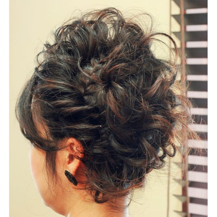 京都 美容室 編み込みのヘアセット アレンジです Hair Qril ヘア クリル のヘアスタイル 美容院 美容室を予約するなら楽天ビューティ