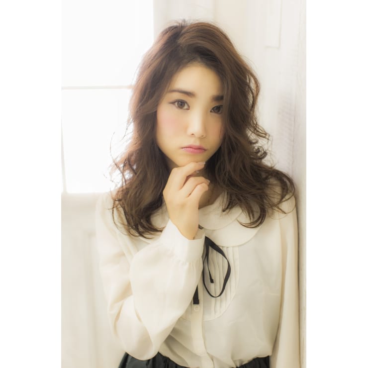中村アン風バング立ち上げスタイル Prize 錦糸町店 プライズ のヘアスタイル 美容院 美容室を予約するなら楽天ビューティ