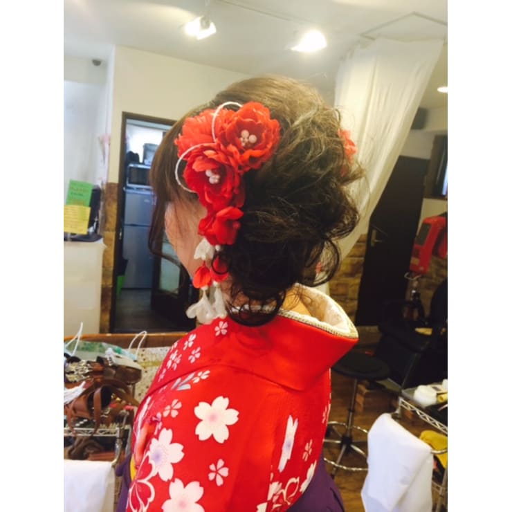 卒業式ヘアセット 袴着付け Hap Hair Make ハップヘアメイク のヘアスタイル 美容院 美容室を予約するなら楽天ビューティ