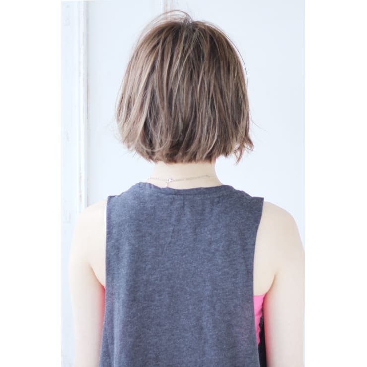 ショートバングのセミウェットボブ N 323 Alice By Afloat アリスバイアフロート のヘアスタイル 美容院 美容室を予約するなら楽天ビューティ