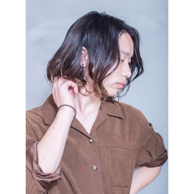 グラデーションカラー アンニュイメンズパーマ Anti アンティ のヘアスタイル 美容院 美容室を予約するなら楽天ビューティ