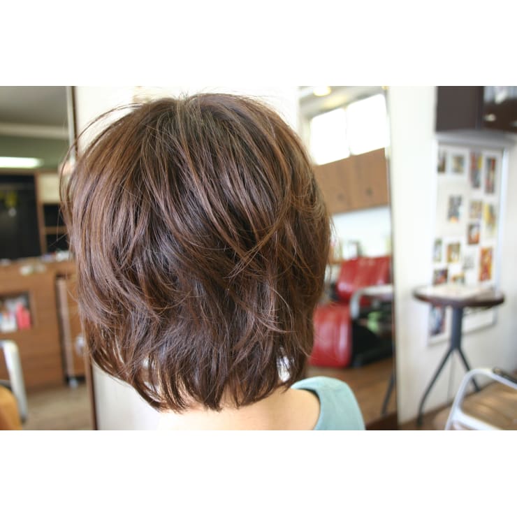 グラデーション レイヤーパーマスタイル Angle Hair Make アングル のヘアスタイル 美容院 美容室を予約するなら楽天ビューティ