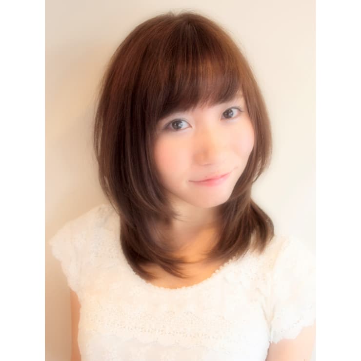 前下がりのレイヤー愛されミディアム Hair Design Rinto リント のヘアスタイル 美容院 美容室を予約するなら楽天ビューティ