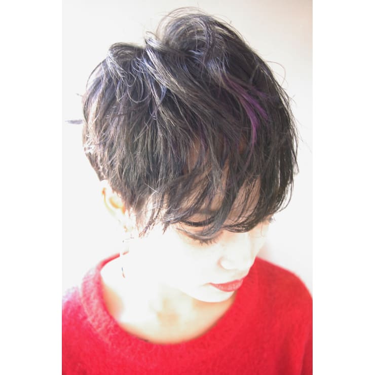 ウェット質感 上品さとモードを兼ね備えた黒髪ショート Beyond E ビヨンドイー のヘアスタイル 美容院 美容室を予約するなら楽天ビューティ